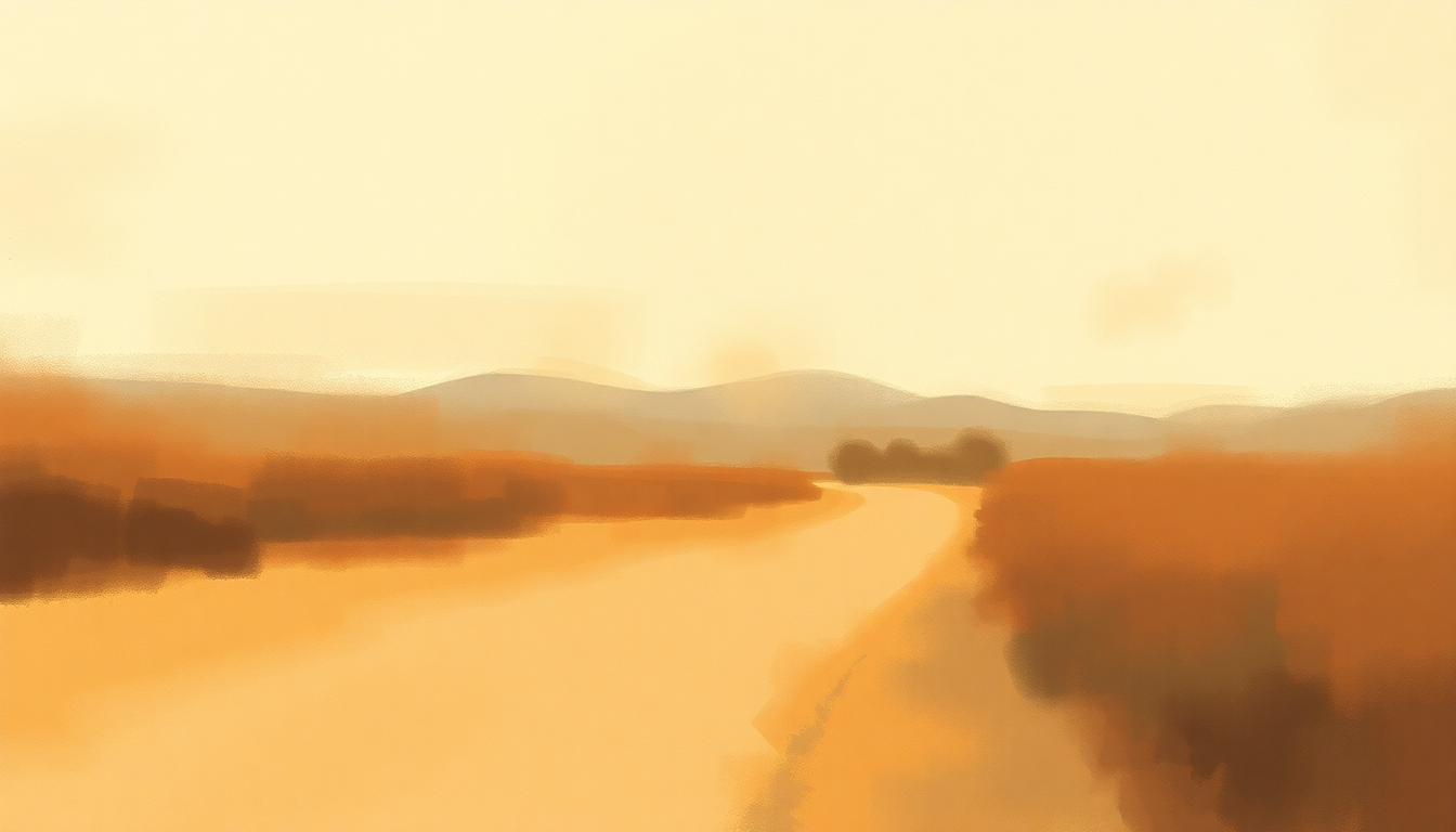 Fan-driven abstract illustration evoking the emotional arc of Ballad of Easy Rider by The Byrds