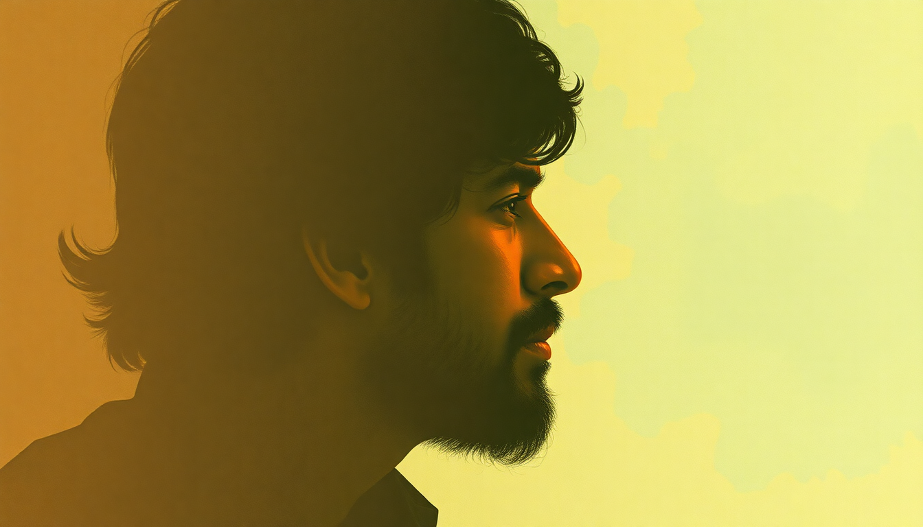 Fan-driven abstract illustration evoking the emotional arc of Bangla Desh by George Harrison