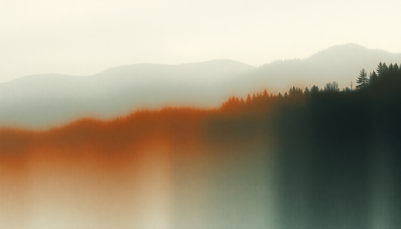 Fan-driven abstract illustration evoking the emotional arc of Barton Hollow by The Civil Wars