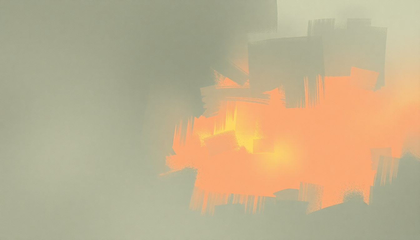 Fan-driven abstract illustration evoking the emotional arc of Battle Born by The Killers