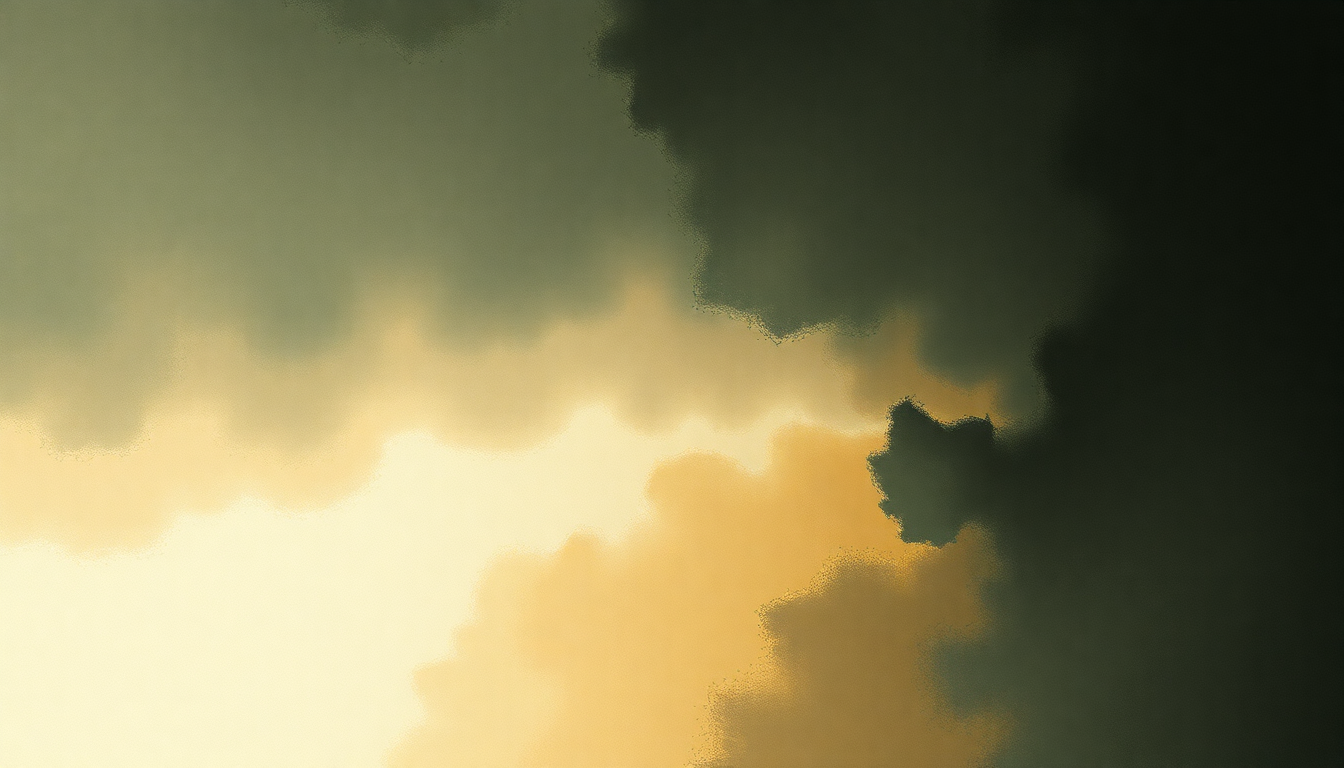 Fan-driven abstract illustration evoking the emotional arc of BBF3 by Godspeed You Black Emperor