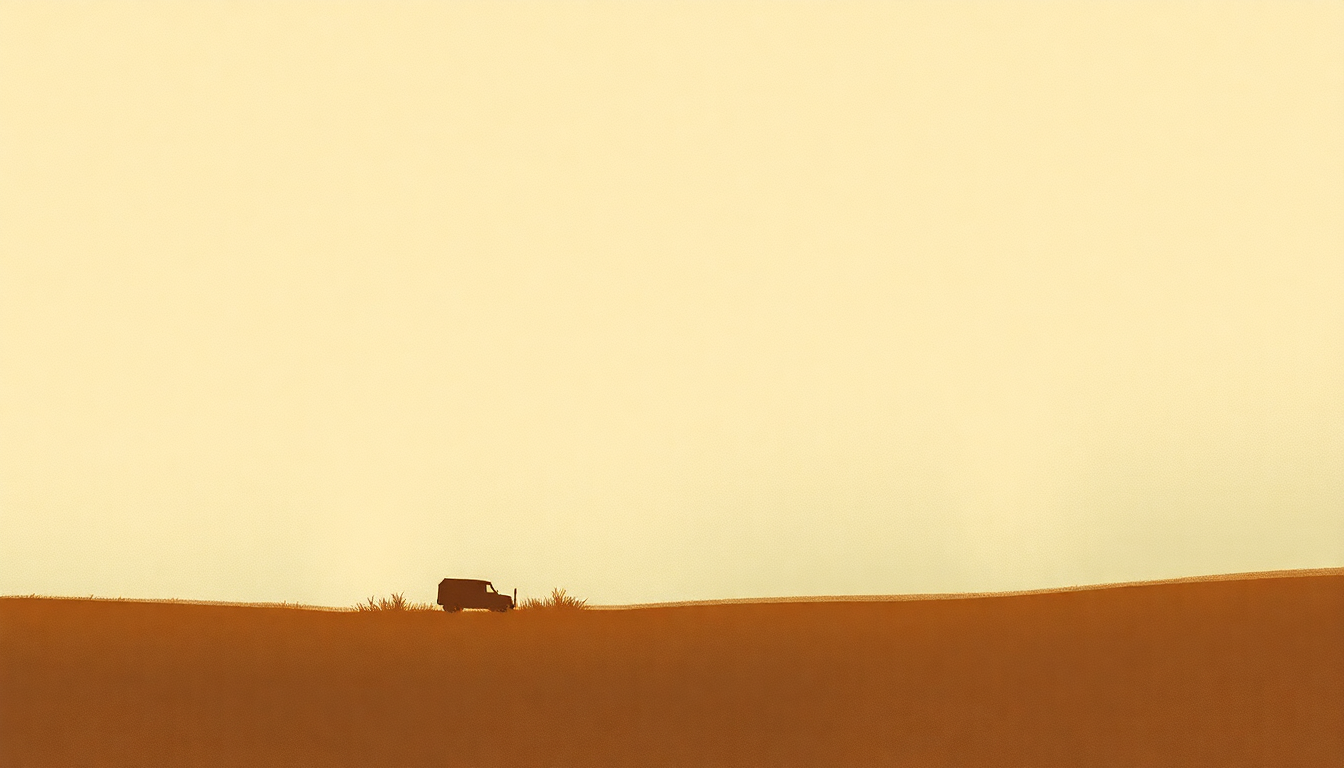 Fan-driven abstract illustration evoking the emotional arc of Be Here to Love Me by Townes Van Zandt