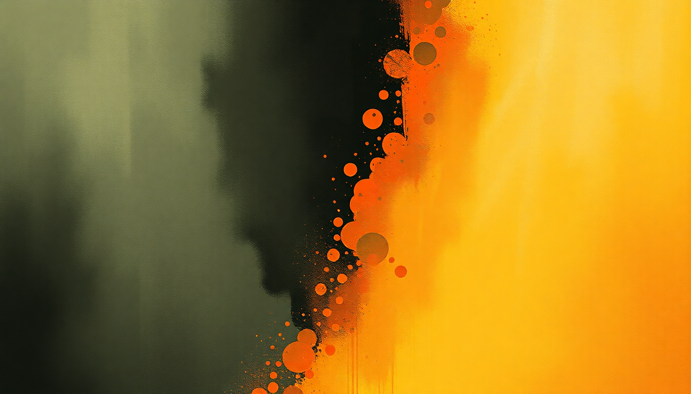 Fan-driven abstract illustration evoking the emotional arc of Be Quick or Be Dead by Iron Maiden