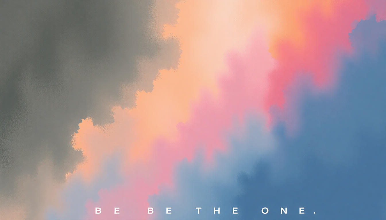 Fan-driven abstract illustration evoking the emotional arc of Be the One by Dua Lipa