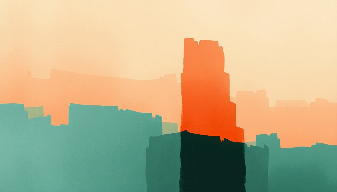 Fan-driven abstract illustration evoking the emotional arc of Be Yourself by Audioslave