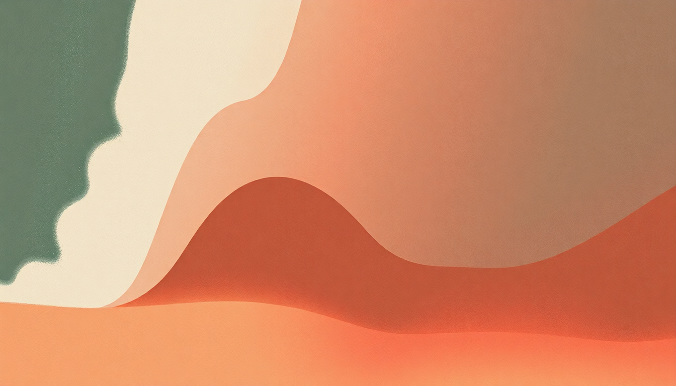 Fan-driven abstract illustration evoking the emotional arc of Beachfires by Burial
