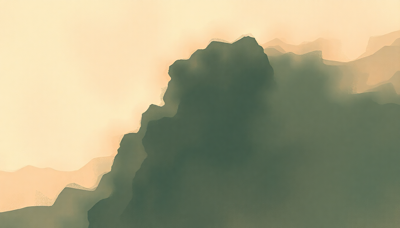 Fan-driven abstract illustration evoking the emotional arc of Beast of Burden by The Rolling Stones
