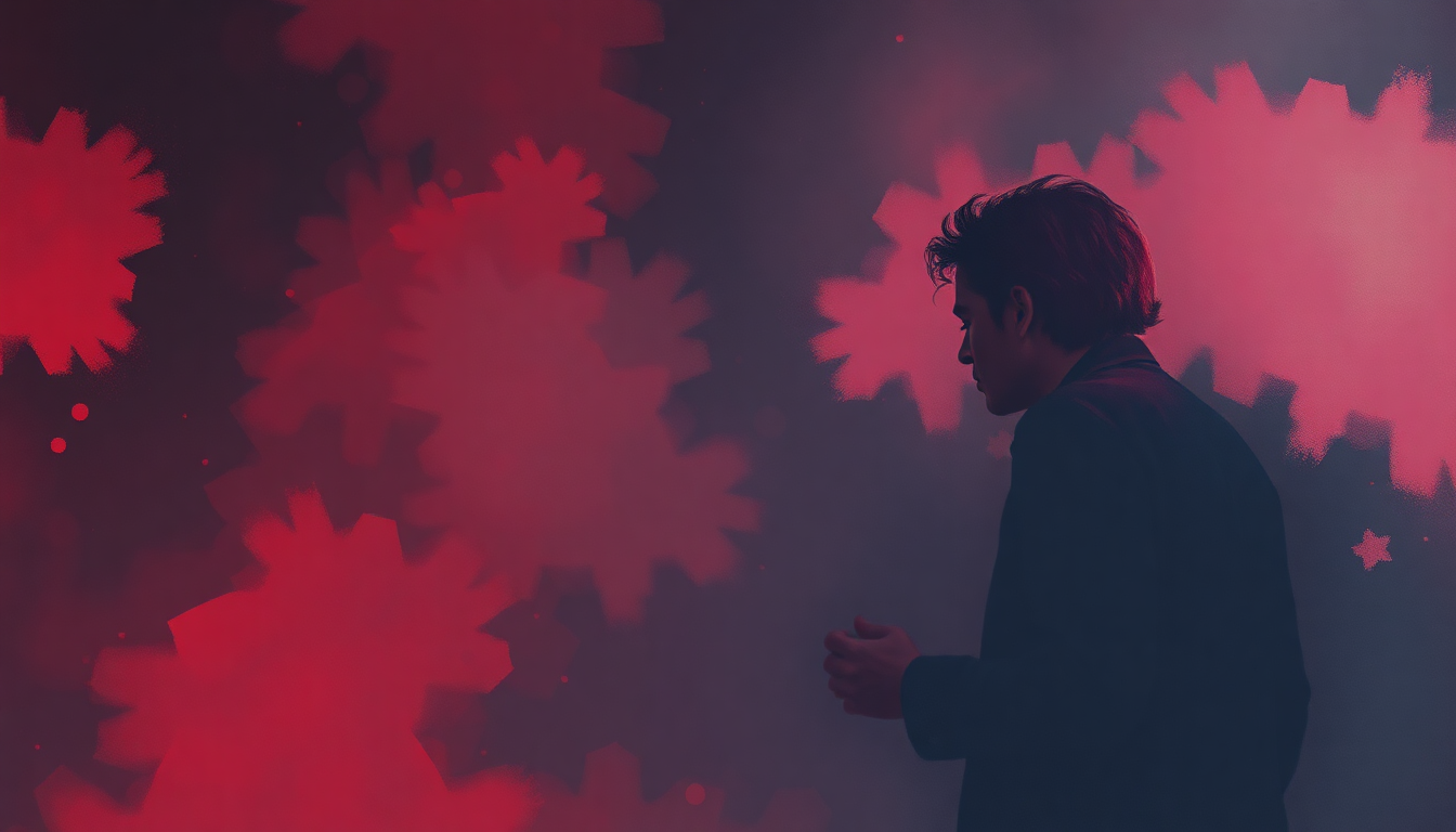 Fan-driven abstract illustration evoking the emotional arc of Beat It by Michael Jackson