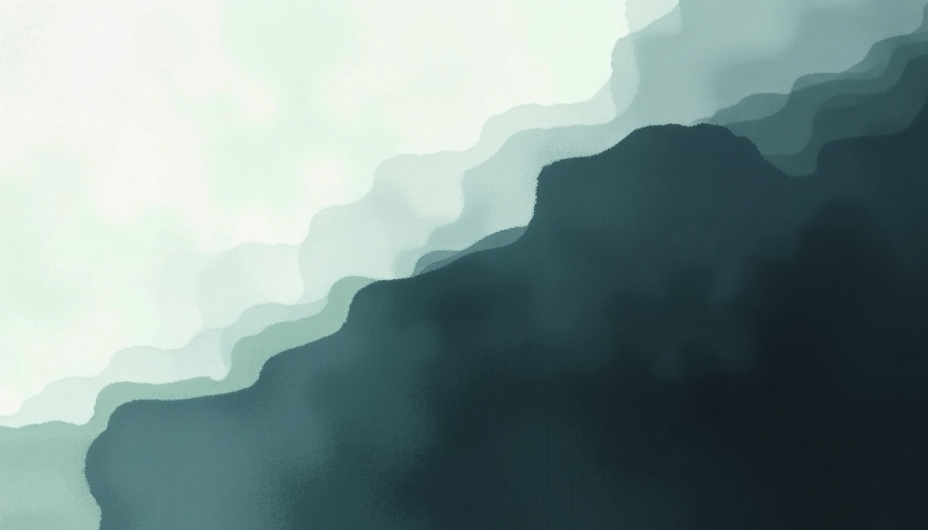Fan-driven abstract illustration evoking the emotional arc of Before We Drown by Depeche Mode