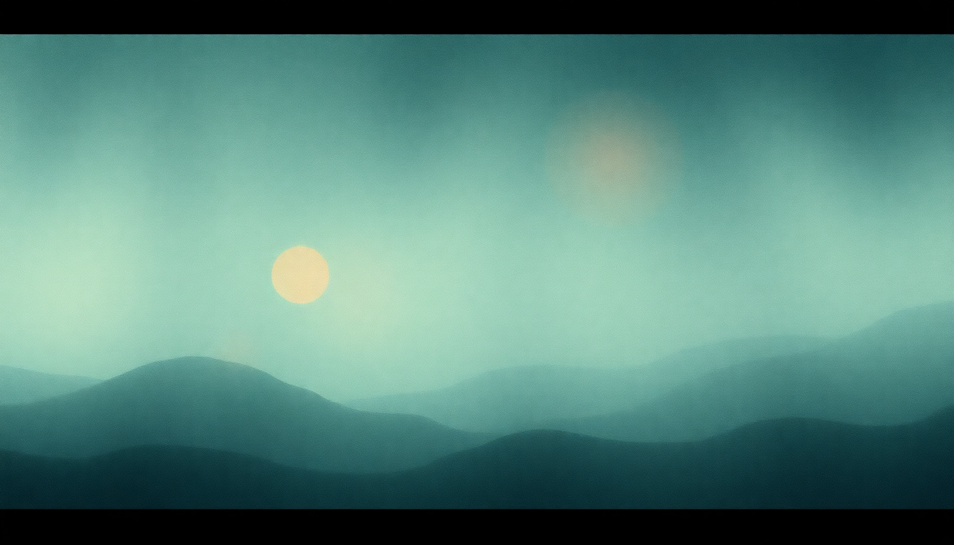 Fan-driven abstract illustration evoking the emotional arc of Bells Ring by Mazzy Star
