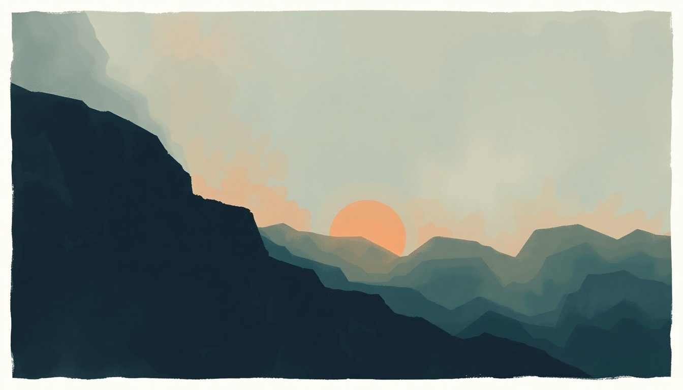 Fan-driven abstract illustration evoking the emotional arc of Belong to the World by The Weeknd