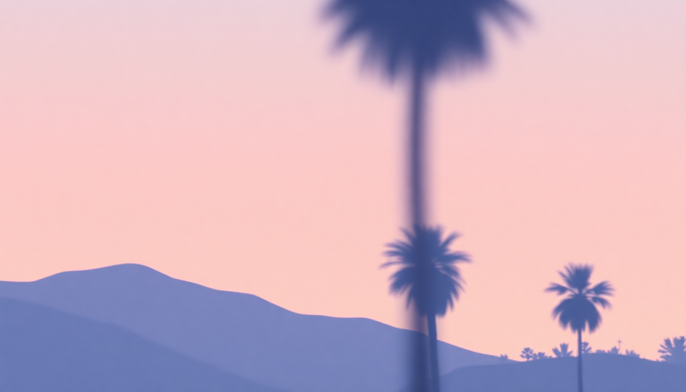 Fan-driven abstract illustration evoking the emotional arc of Beverly Hills by Weezer