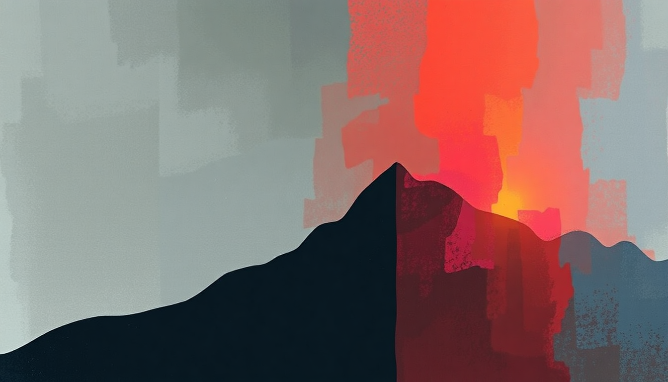 Fan-driven abstract illustration evoking the emotional arc of Beyond by Daft Punk