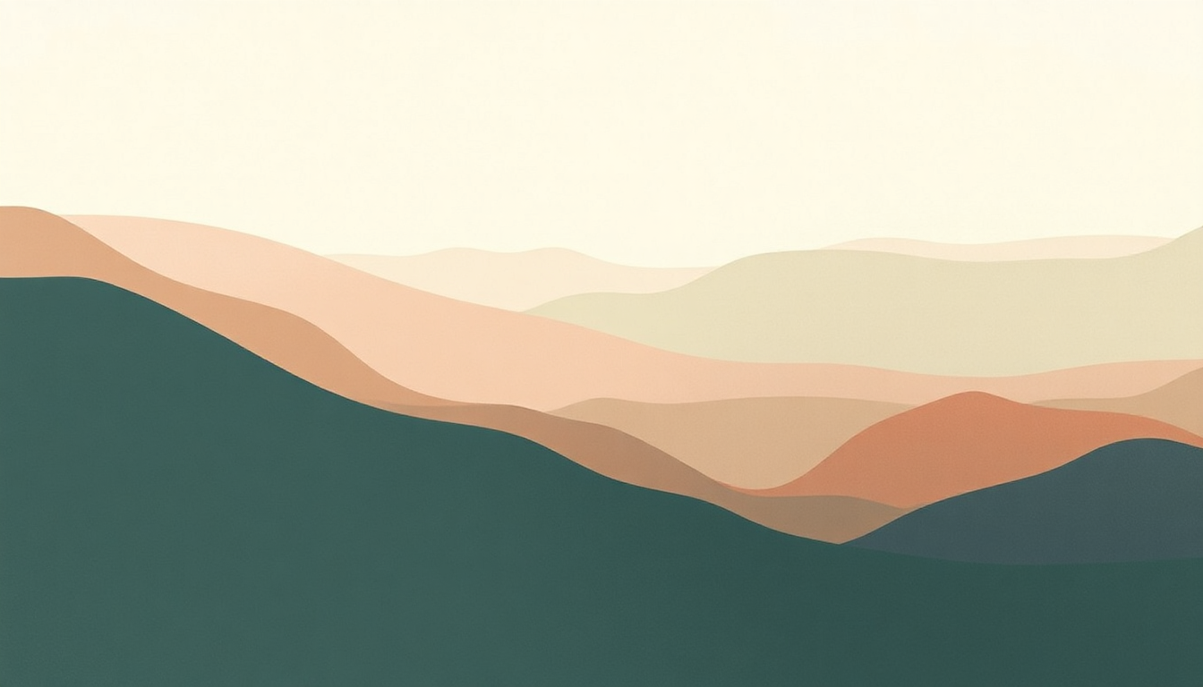 Fan-driven abstract illustration evoking the emotional arc of Bias by Floating Points