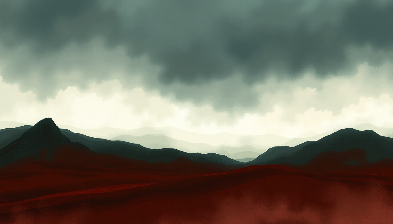 Fan-driven abstract illustration evoking the emotional arc of Big Jack by AC/DC