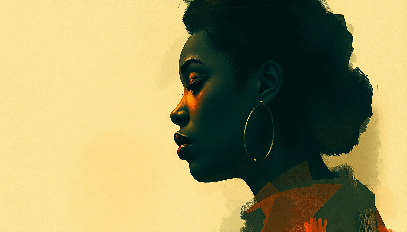 Fan-driven abstract illustration evoking the emotional arc of Billie's Blues by Billie Holiday