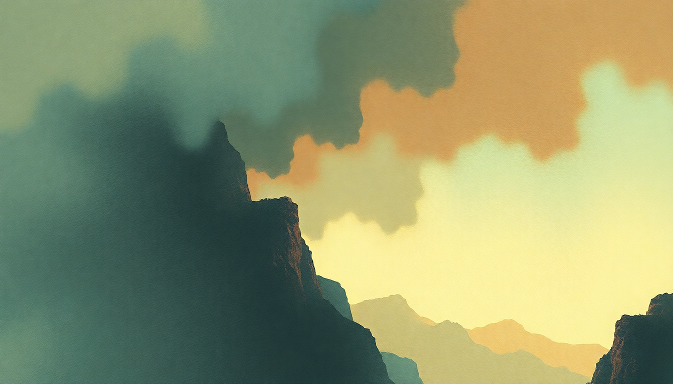 Fan-driven abstract illustration evoking the emotional arc of Bird Dream of the Olympus Mons by Pixies
