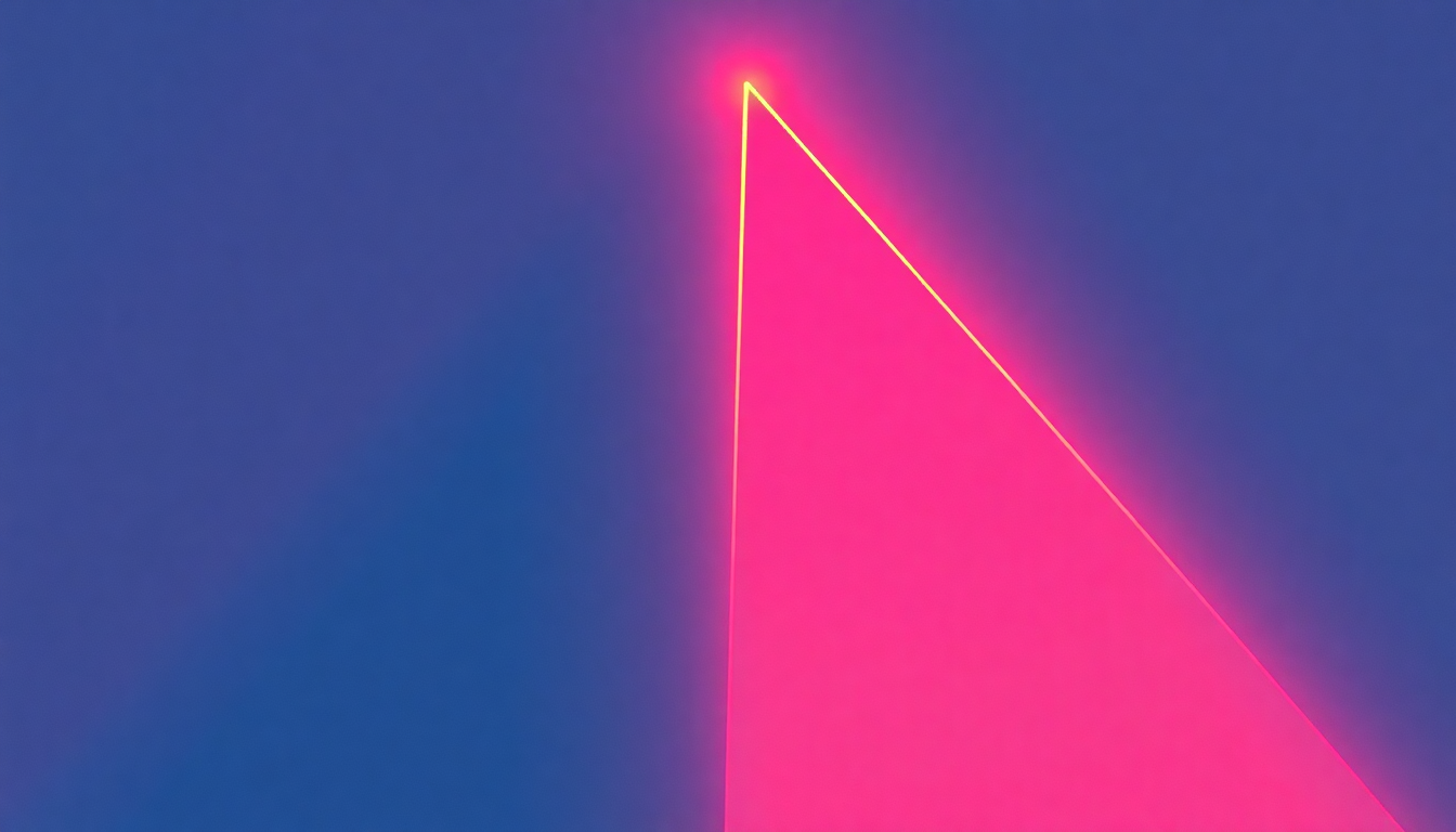 Fan-driven abstract illustration evoking the emotional arc of Bizarre Love Triangle by New Order
