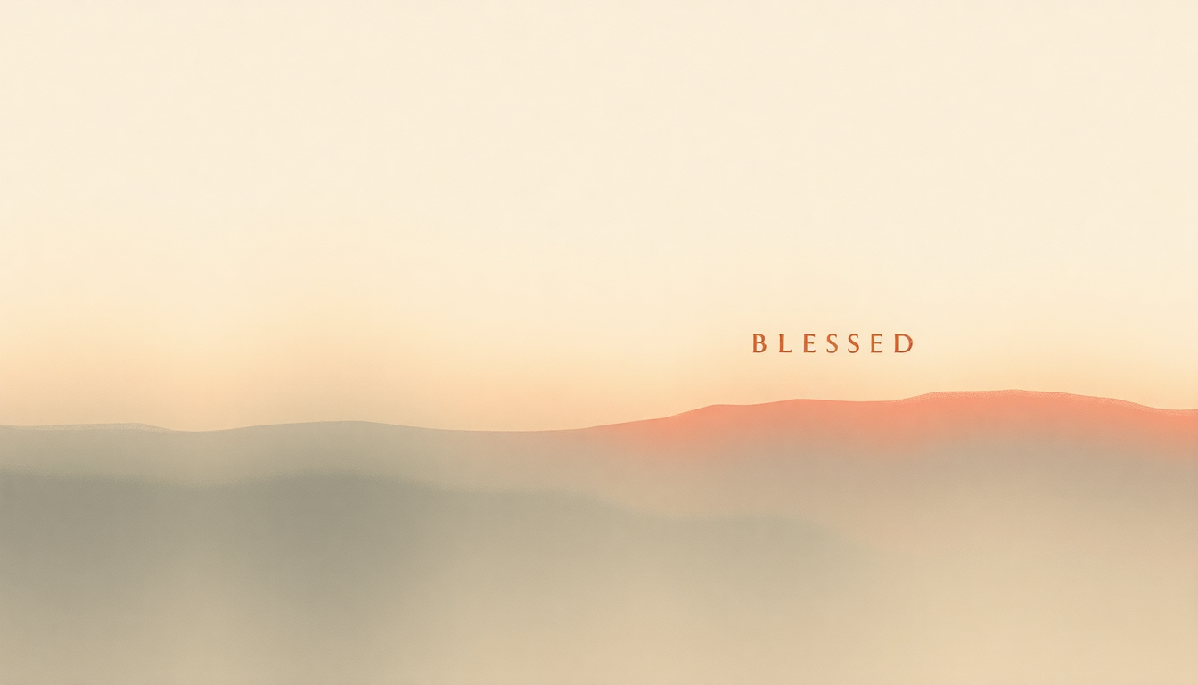 Fan-driven abstract illustration evoking the emotional arc of Blessed by Daniel Caesar