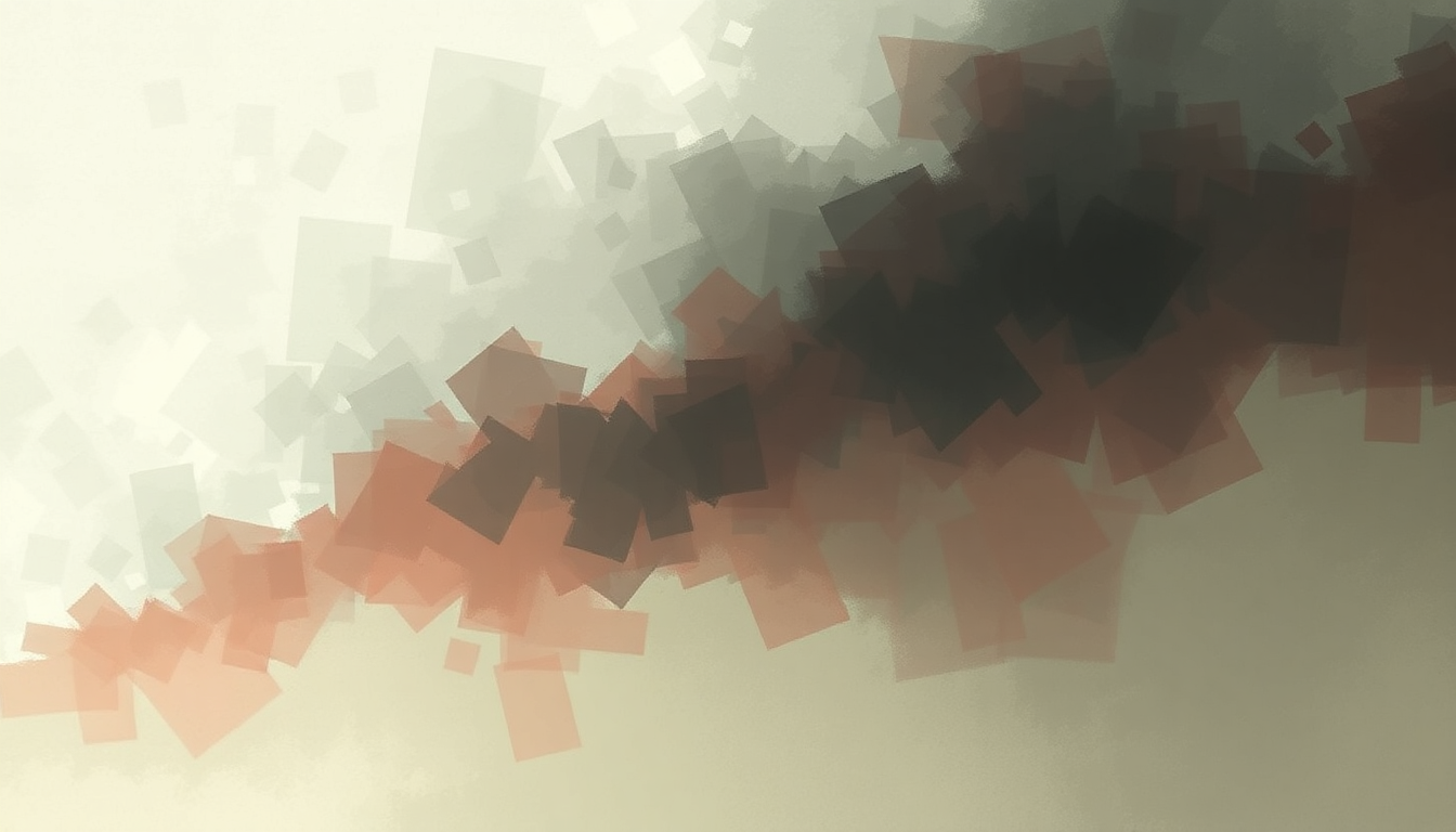 Fan-driven abstract illustration evoking the emotional arc of Blinding by Florence + The Machine