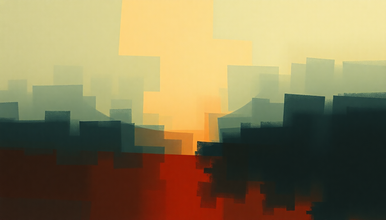 Fan-driven abstract illustration evoking the emotional arc of Blindman by Big Brother and the Holding Company