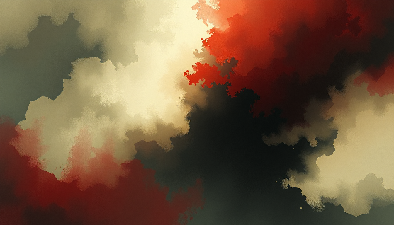 Fan-driven abstract illustration evoking the emotional arc of Blood Brothers by Iron Maiden