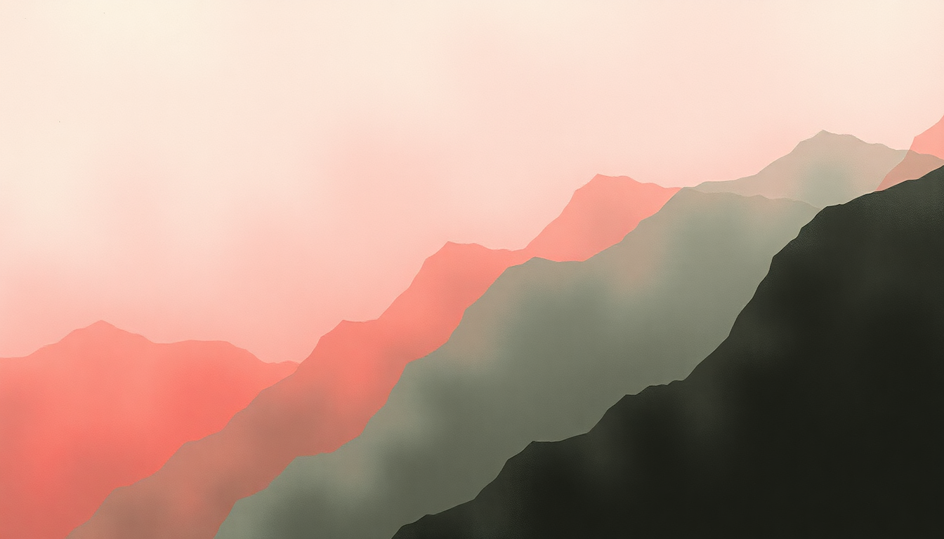 Fan-driven abstract illustration evoking the emotional arc of Blood Music by Amon Tobin