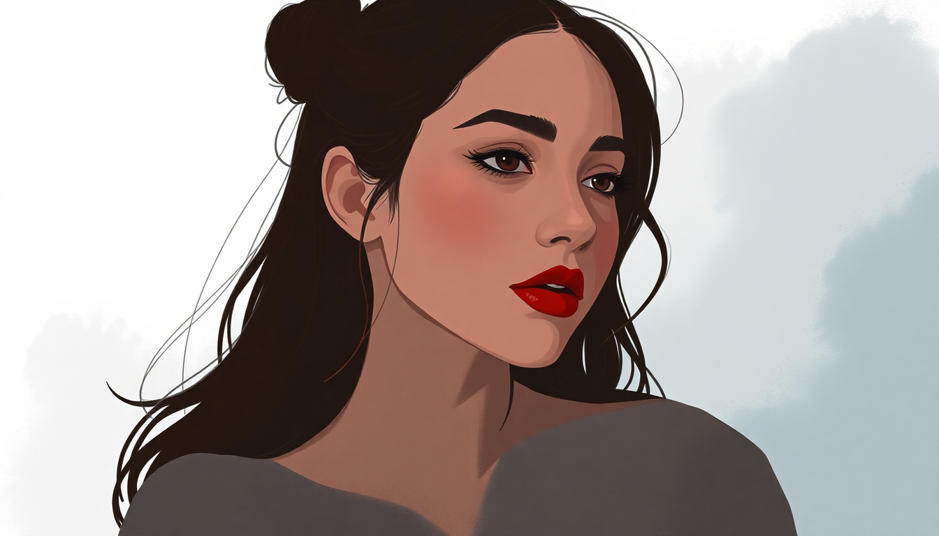 Fan-driven abstract illustration evoking the emotional arc of Bloodline by Ariana Grande