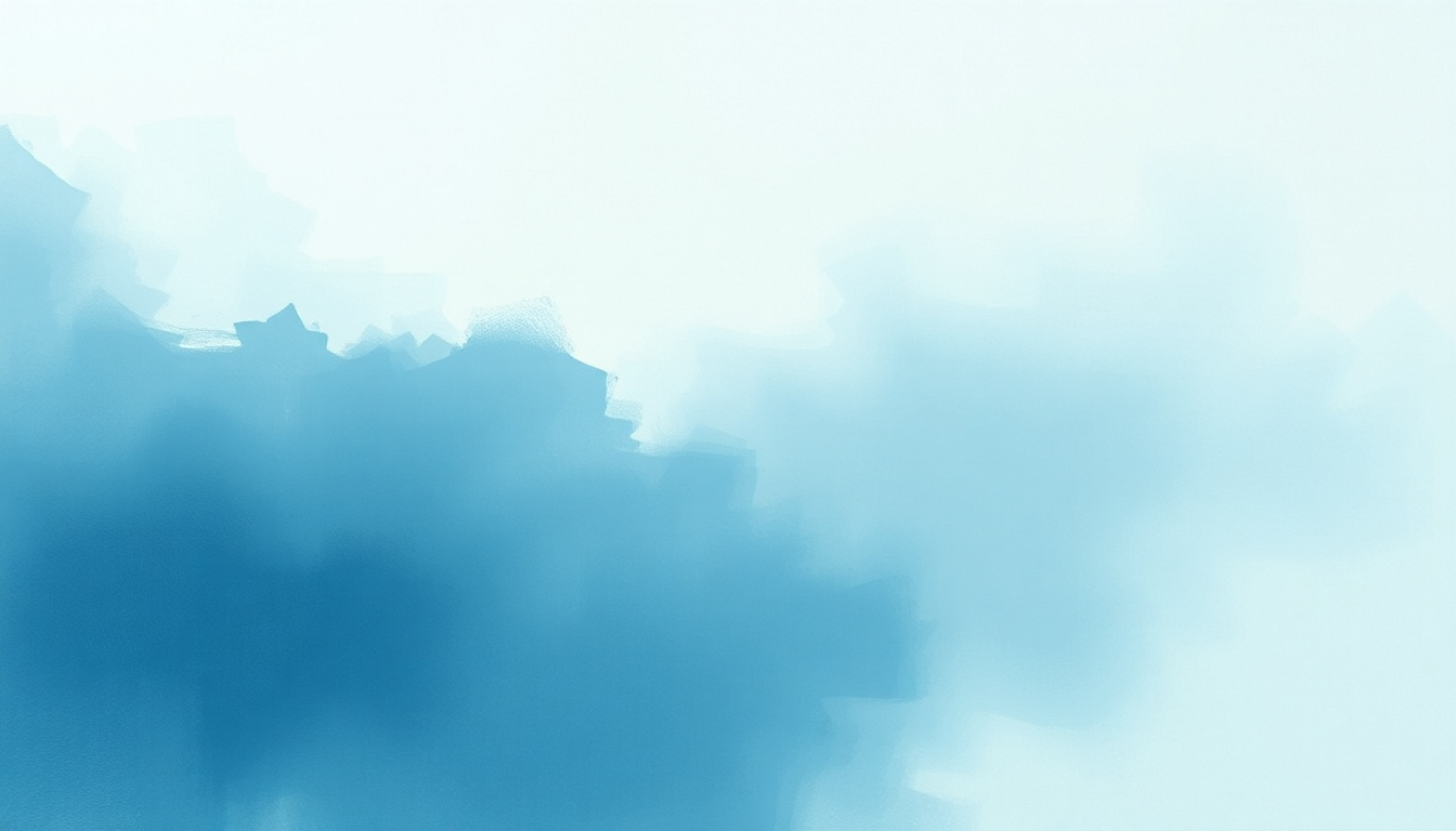 Fan-driven abstract illustration evoking the emotional arc of Blu by Ryuichi Sakamoto