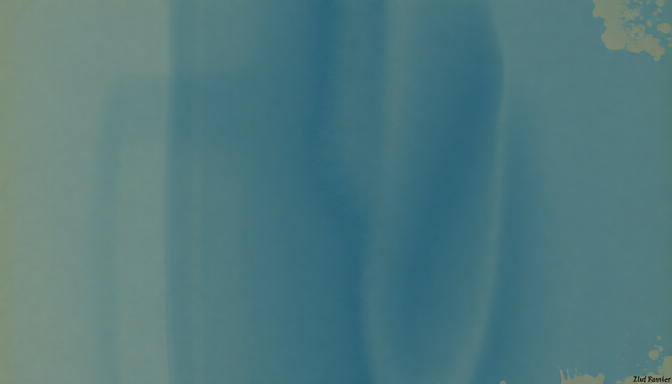 Fan-driven abstract illustration evoking the emotional arc of Blue Velvet by Tony Bennett
