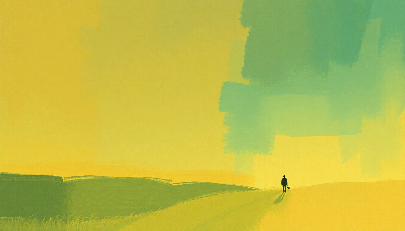 Fan-driven abstract illustration evoking the emotional arc of Bluebird by Buffalo Springfield