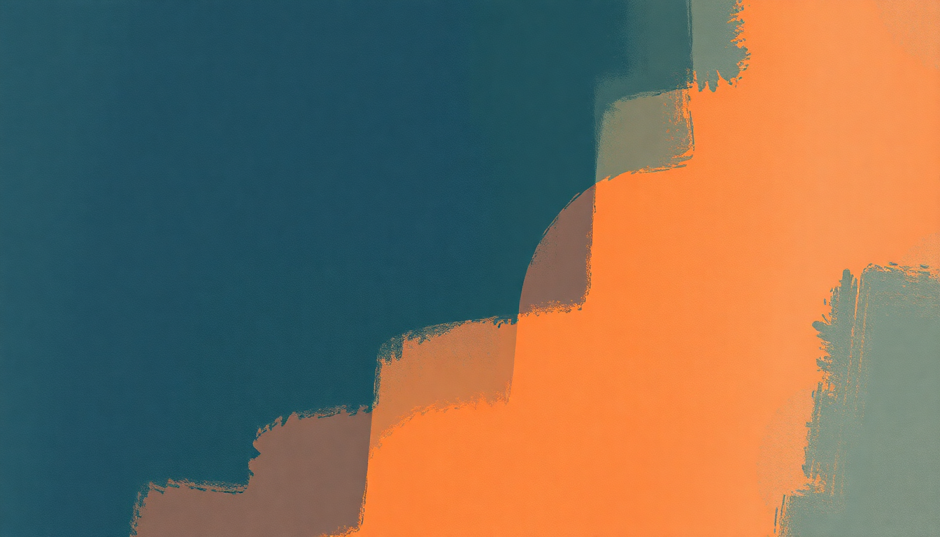 Fan-driven abstract illustration evoking the emotional arc of Blues for Alice by Charlie Parker