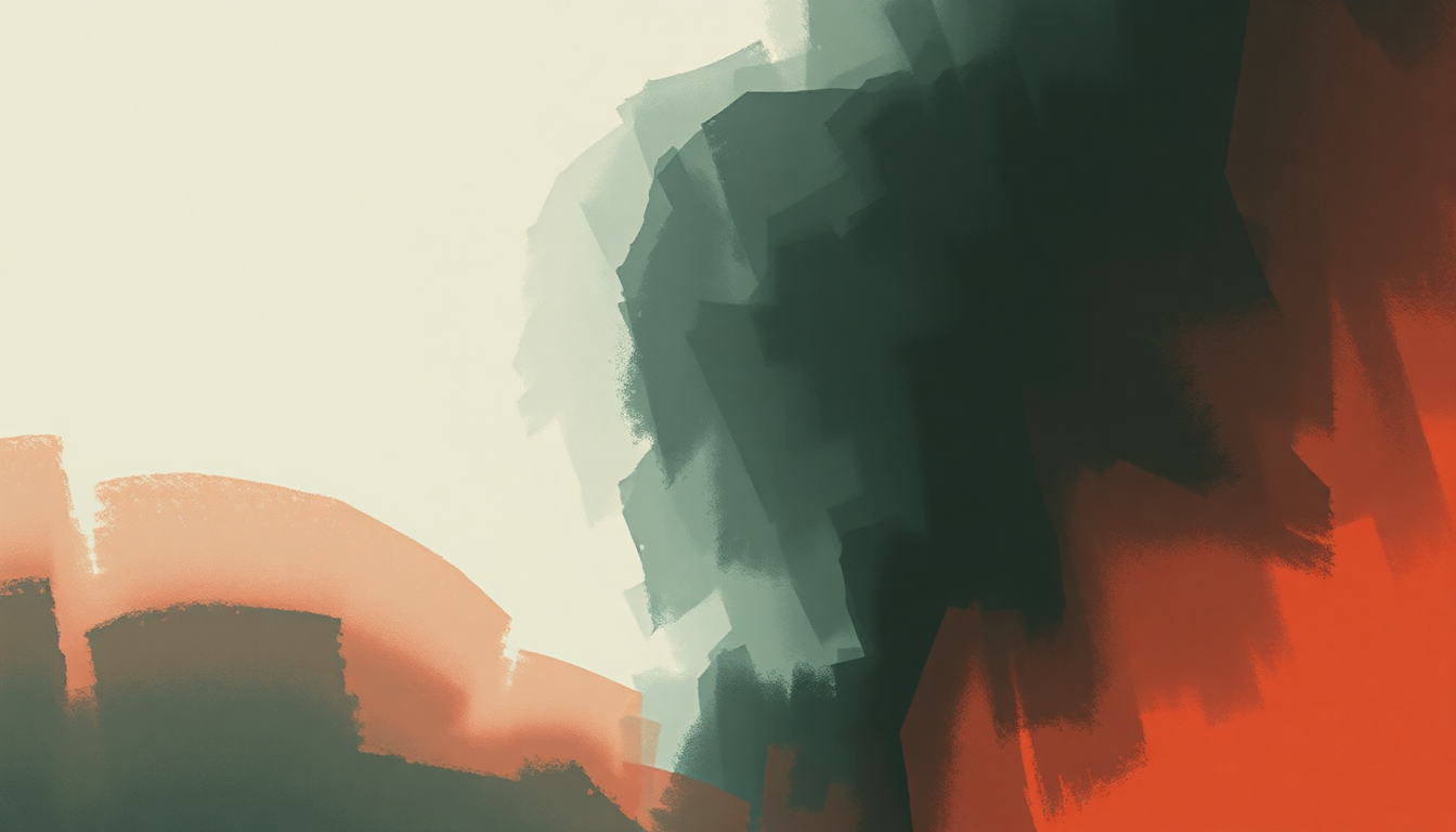 Fan-driven abstract illustration evoking the emotional arc of Body Paint by Arctic Monkeys