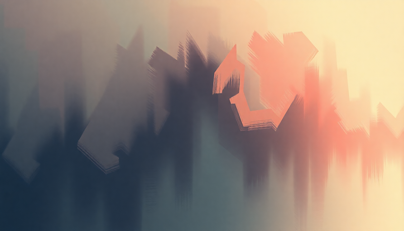 Fan-driven abstract illustration evoking the emotional arc of Bom Bom Diggy by Tricky