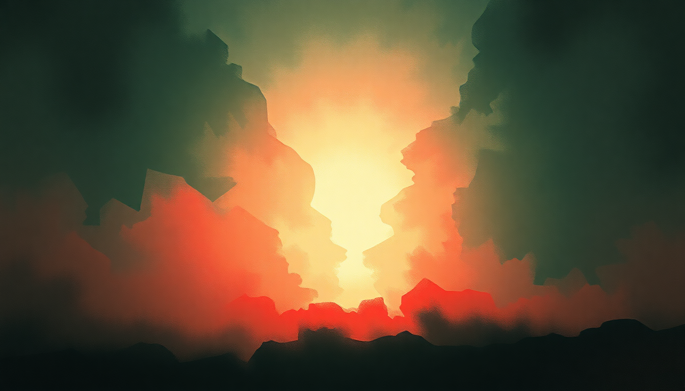 Fan-driven abstract illustration evoking the emotional arc of Bone Machine by Pixies