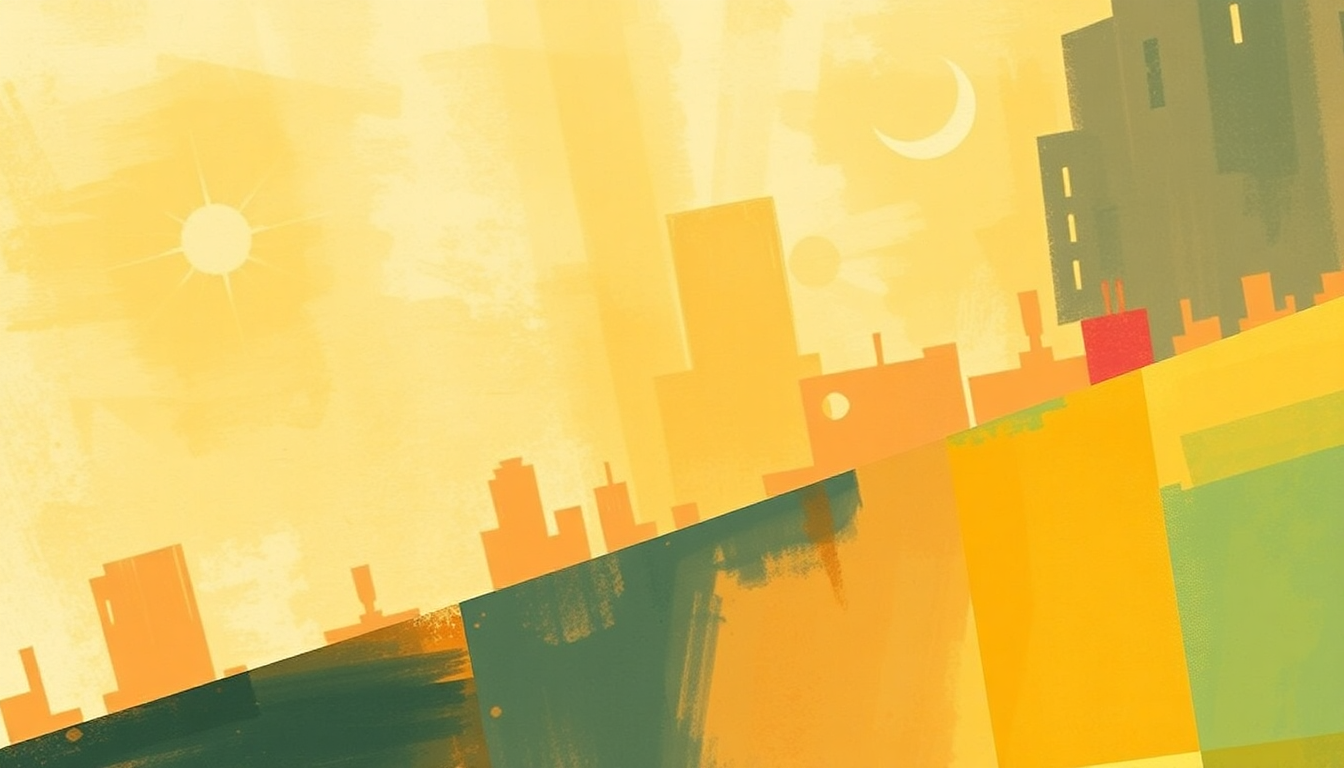 Fan-driven abstract illustration evoking the emotional arc of Boom Boom by The Animals