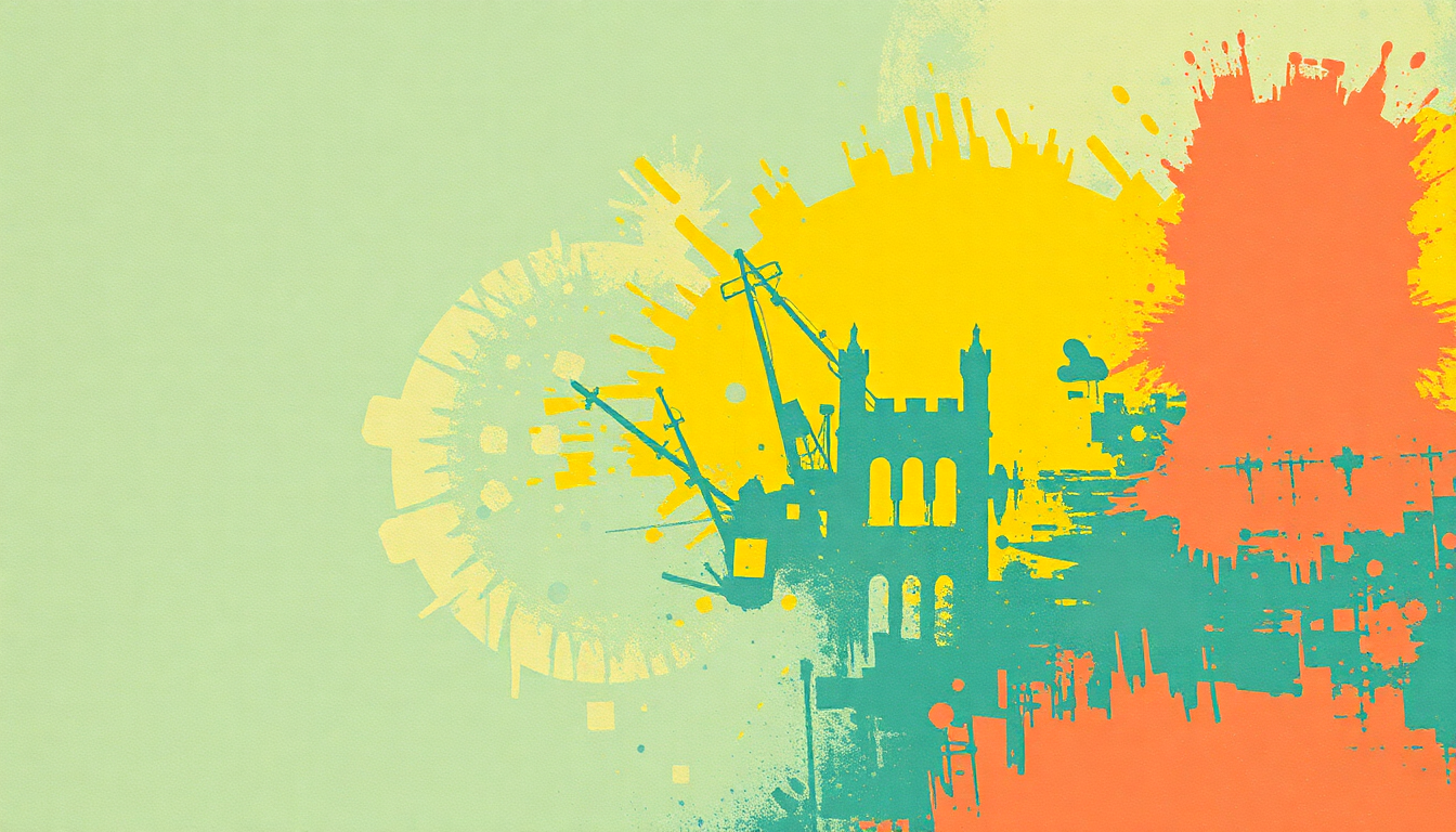 Fan-driven abstract illustration evoking the emotional arc of Boredom by Buzzcocks