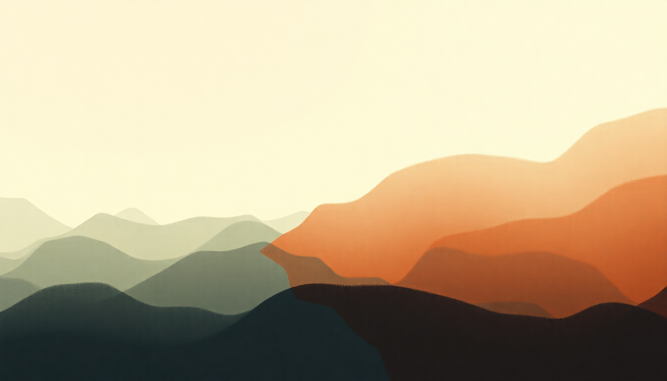 Fan-driven abstract illustration evoking the emotional arc of Born by Sharon Van Etten
