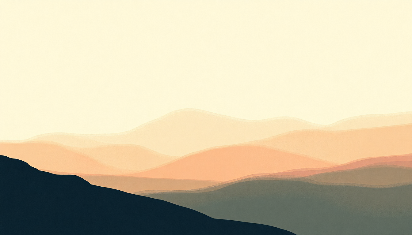 Fan-driven abstract illustration evoking the emotional arc of Born to Beg by The National