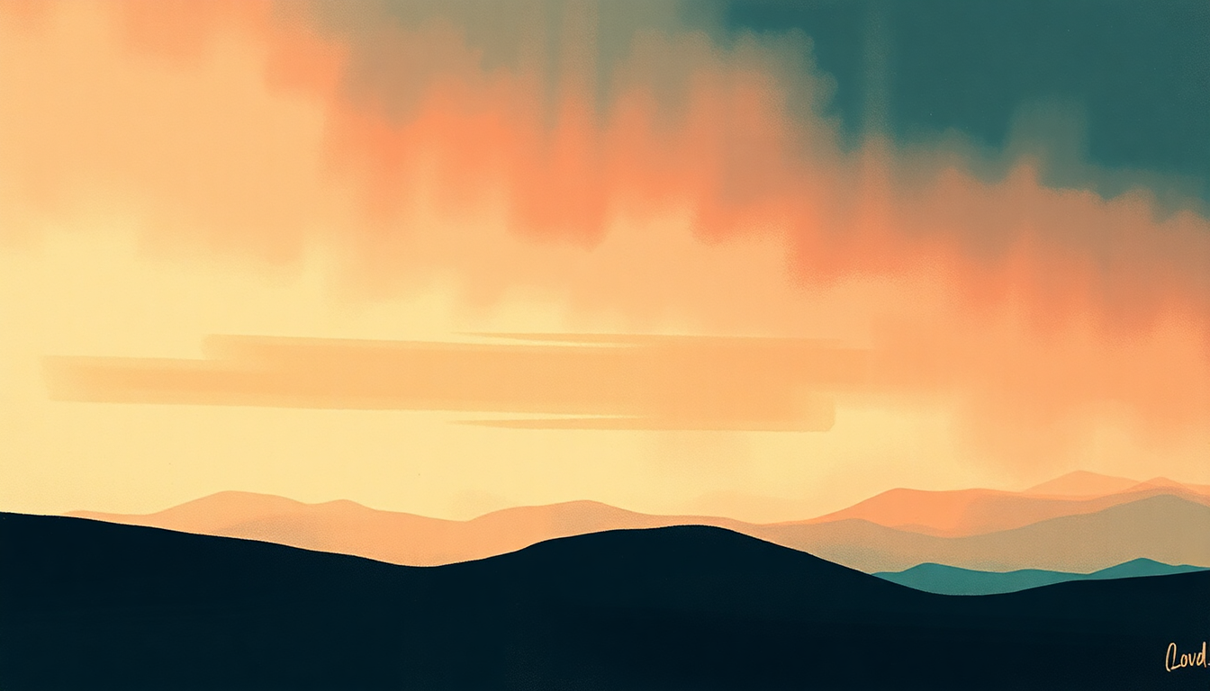 Fan-driven abstract illustration evoking the emotional arc of Born to Lose by American Football
