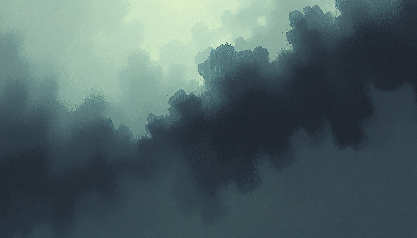 Fan-driven abstract illustration evoking the emotional arc of Bosses Hang Part 1 by Godspeed You Black Emperor