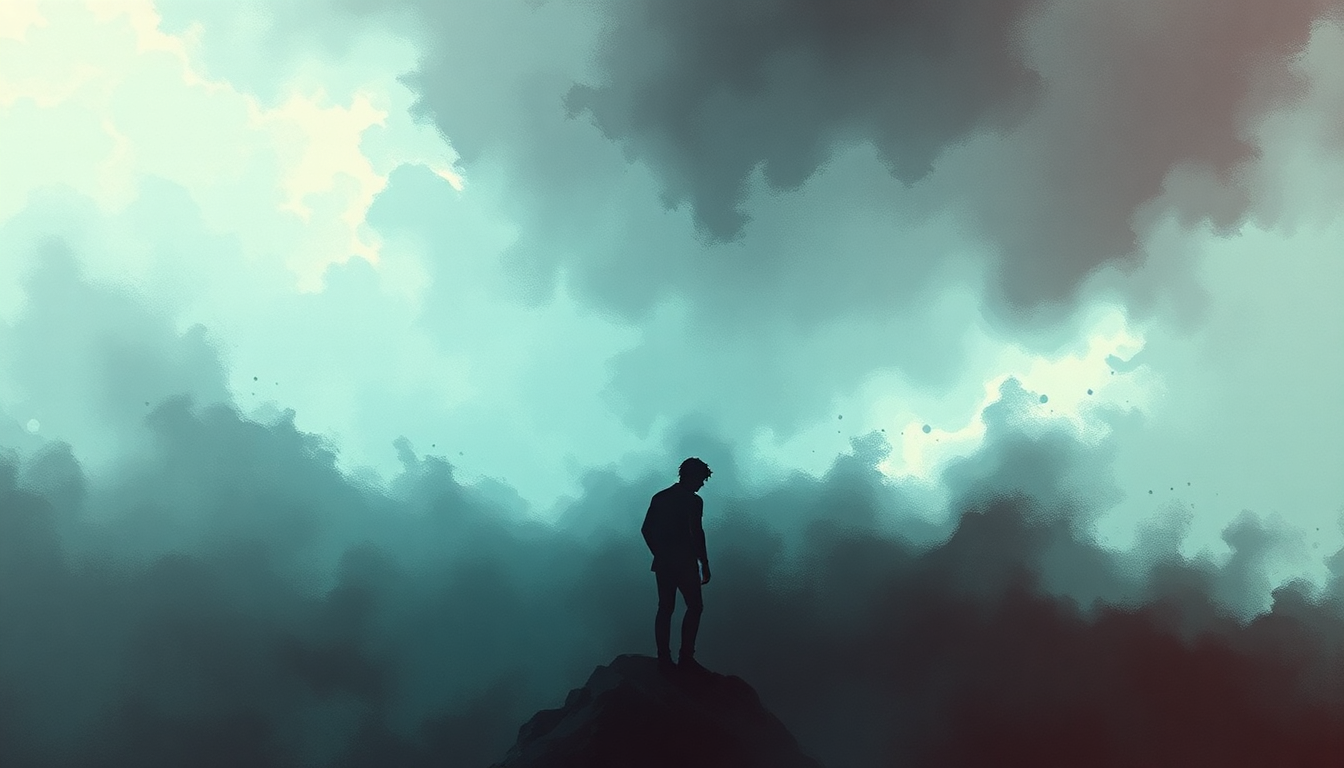 Fan-driven abstract illustration evoking the emotional arc of Bounce by System of a Down