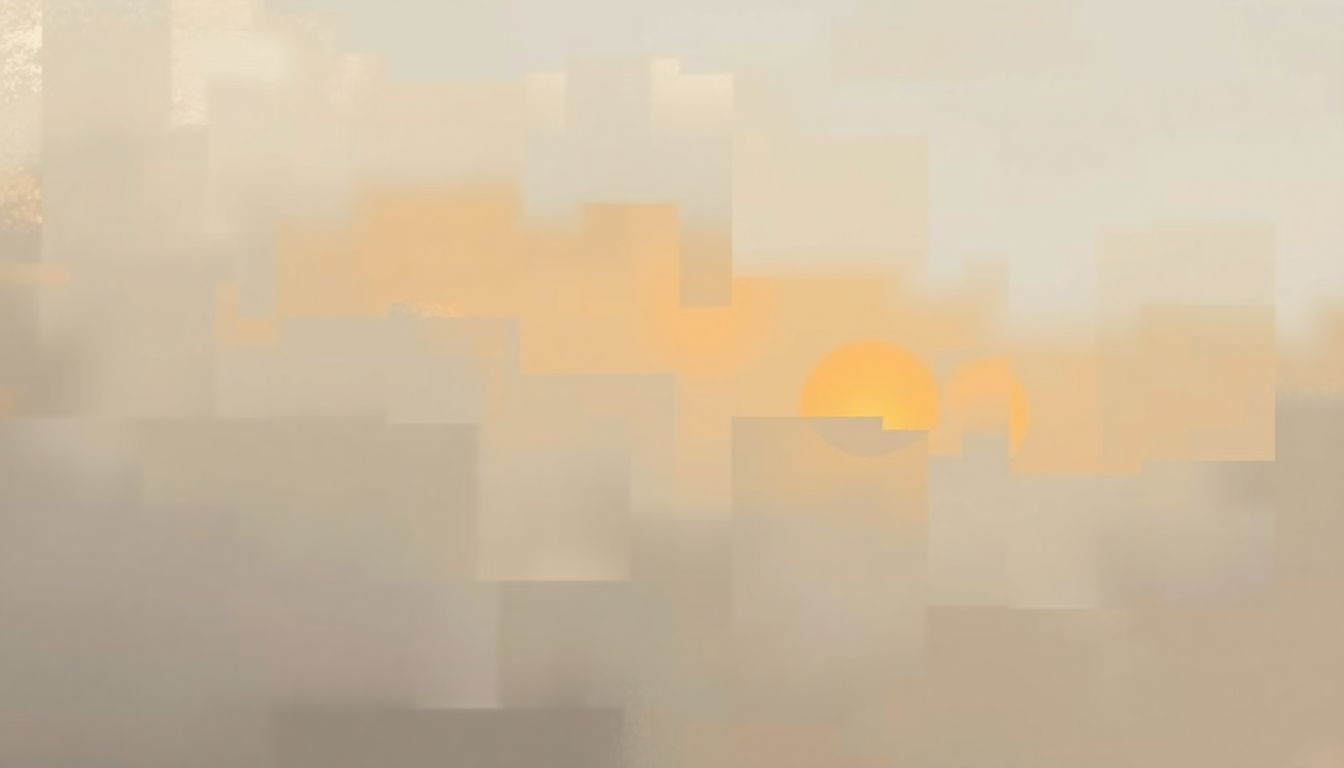 Fan-driven abstract illustration evoking the emotional arc of Bowl of Oranges by Bright Eyes