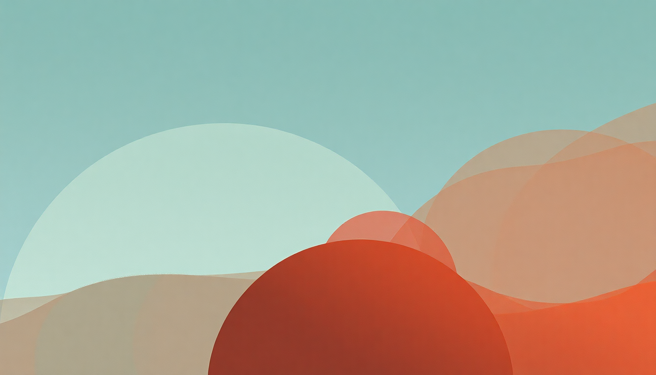 Fan-driven abstract illustration evoking the emotional arc of Bowls by Caribou