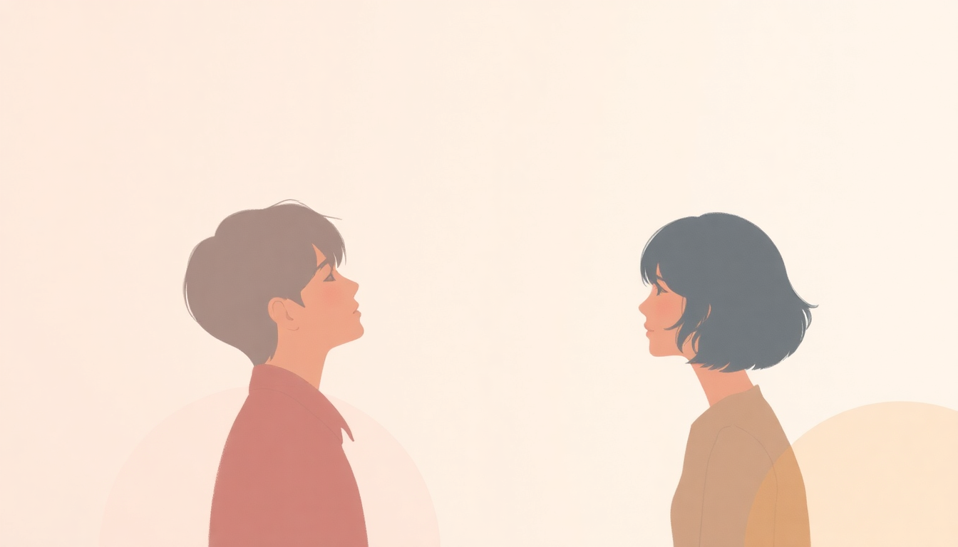 Fan-driven abstract illustration evoking the emotional arc of Boy With Luv by BTS