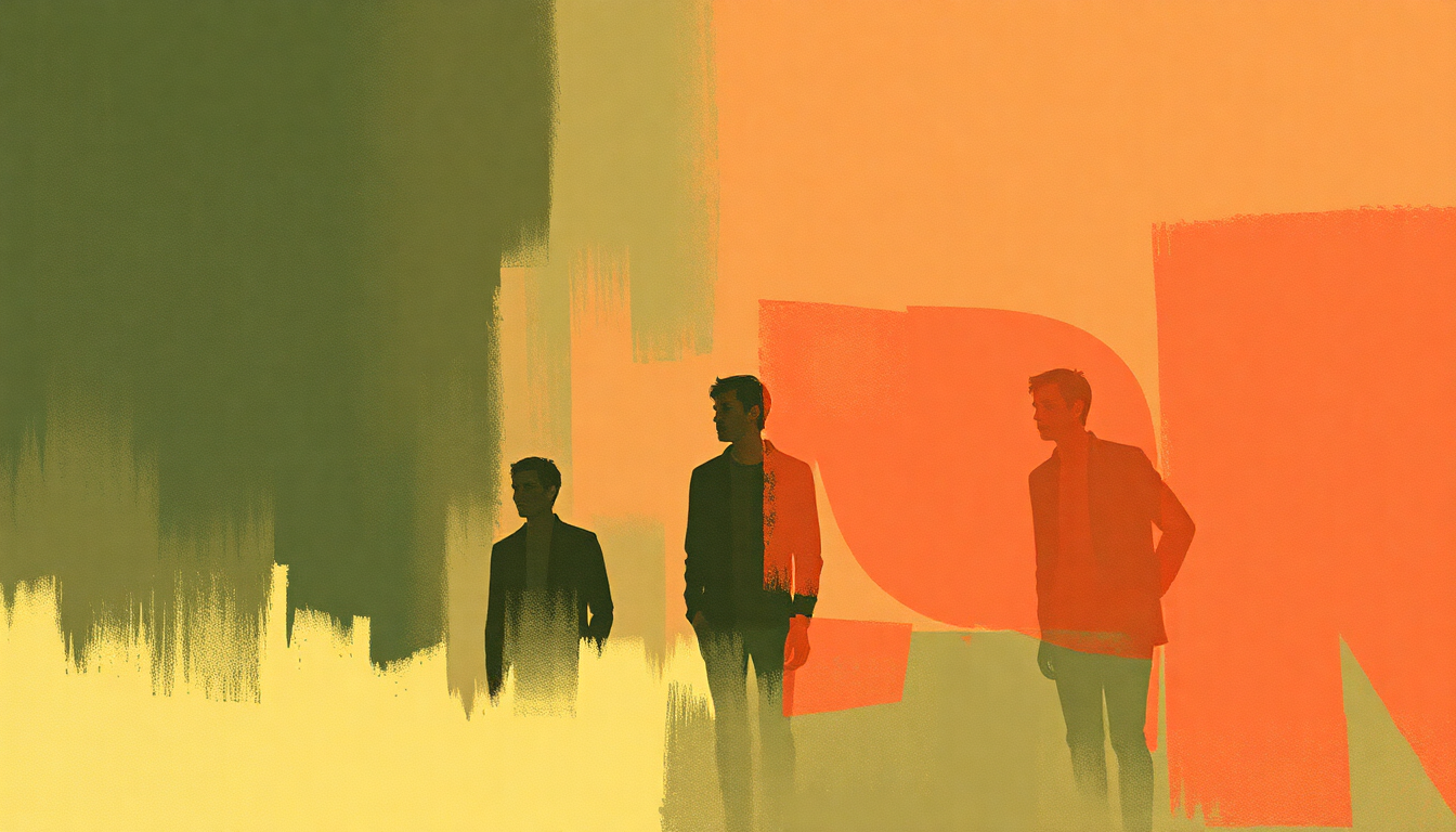 Fan-driven abstract illustration evoking the emotional arc of Boys in the Band by The Libertines
