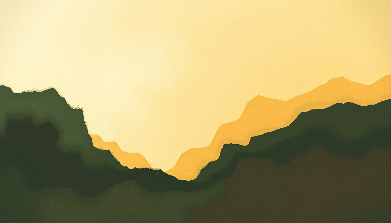 Fan-driven abstract illustration evoking the emotional arc of Brain Stew by Green Day