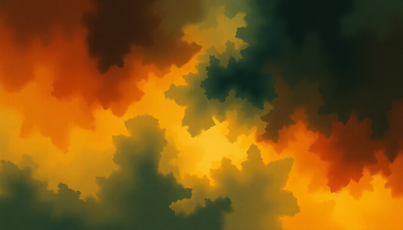 Fan-driven abstract illustration evoking the emotional arc of Brandenburg Concerto No. 3 in G Major, BWV 1048 by Johann Sebastian Bach