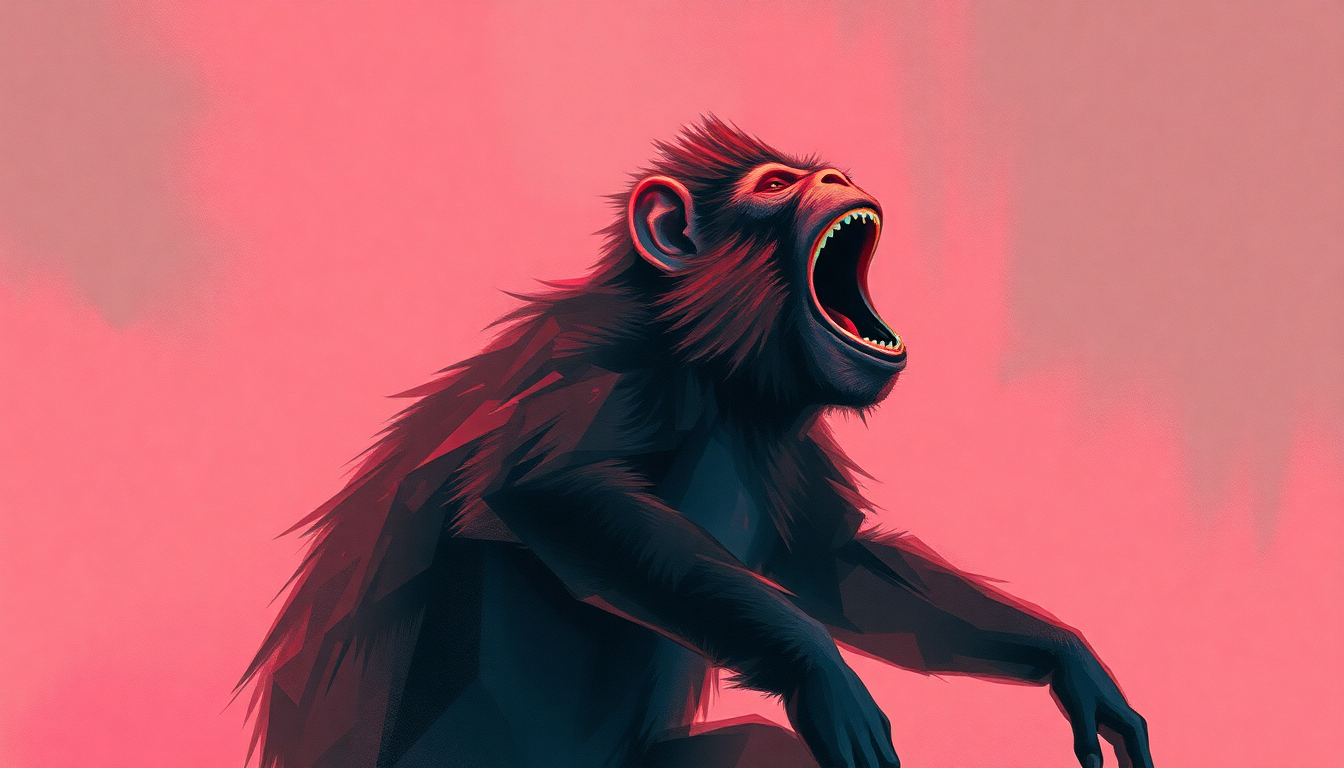 Fan-driven abstract illustration evoking the emotional arc of Brass Monkey by Beastie Boys