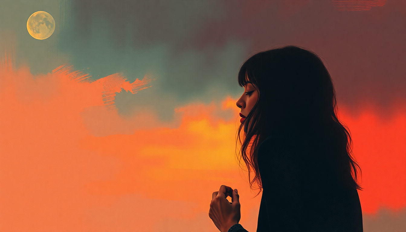 Fan-driven abstract illustration evoking the emotional arc of Break It Up by Patti Smith